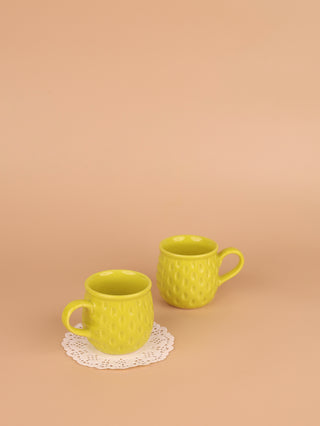 Mehmaan Tea Cups | Set of 2 | Yellow