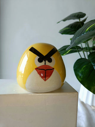Ceramic Earth-Friendly Angry Birds Piggy Bank | Yellow Mellow