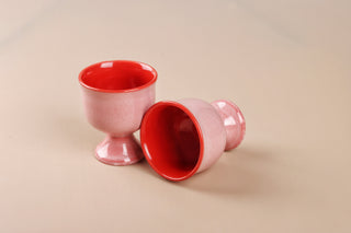 Stoneware Dessert Cup | Set of 2 | Pink