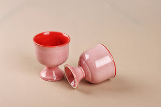 Stoneware Dessert Cup | Set of 6 | Pink