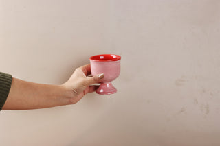 Stoneware Dessert Cup | Set of 6 | Pink