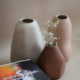 Trio Ceramic Vase Set