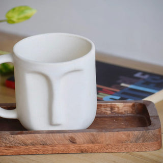 Abstract Coffee Mug – White