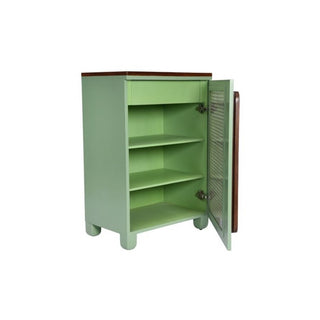 Tropico Cane Single Door Cabinet