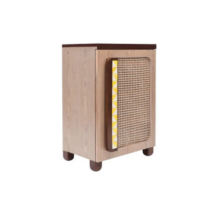 Cocoa Cane Single Door Cabinet