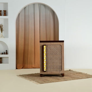 Cocoa Cane Single Door Cabinet