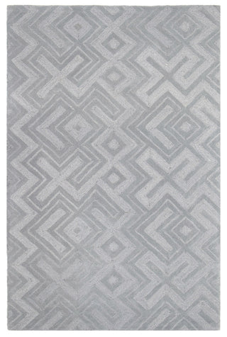 Lead Hand-Tufted Grey Wool Rug