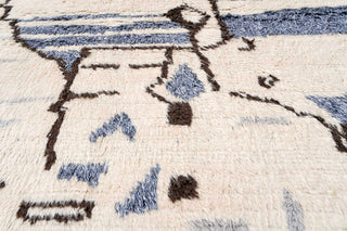 Cobalt Blue Hand-Knotted Rug