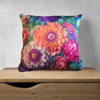 Floral Orange Cushion Covers