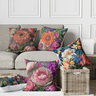 FLORAL ESSENTIALS  Set of 5 Cushion Covers