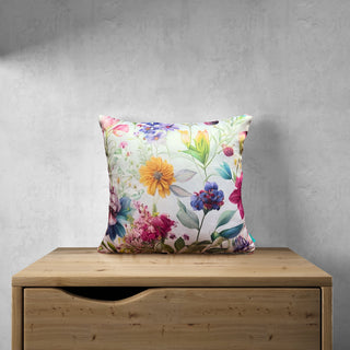 White Flower Cushion Covers