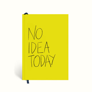 No Idea Today, Quote Notebook, Graphic Notebook Typographic Notebook, Journal, Plain Notebook, Ruled Notebook, Dotted Notebook, Bullet Journal, Personalised Notebook, Diary Notebook, Customisable Notebook, Diary, The Muddy Jumpers