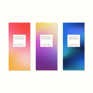 Gradients, Gradient Design, Gradient Cover, List Notepad, Listpad, Daily Planners, Productivity Planner, Personalised Planner, Personalised List pad, Journals and Planners, Planners and Journals, Journal Book Diary, To-Do, Weekly Planner, Desk Planner, Undated Planners, The Muddy Jumpers