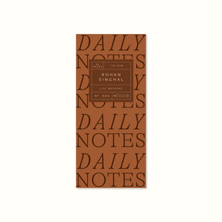 Daily Notes, Typographic Design, Typography, Nordic Colour Palette, List Notepad, Listpad, Daily Planners, Productivity Planner, Personalised Planner, Personalised List pad, Journals and Planners, Planners and Journals, Journal Book Diary, To-Do List, Weekly Planner, Desk Planner, Undated Planners, The Muddy Jumpers