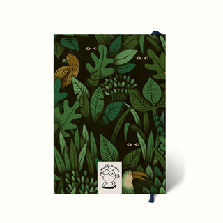 Jungle Notebook, Plain Notebook, Ruled Notebook, Dotted Notebook, Bullet Journal, Tiger Notebook, Personalised Notebook, Monkey Notebook, Jungle theme
