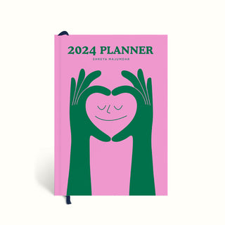 Love, Heart Illustration, Personalised 2024 Planner, Dated Planner, Personalised Planner, 2024 Planner, 2024 Diary, Annual Diary, Planner 2024, Yearly Diary, New Year Diary, New Year Journal, Yearly Journal, Year Planners 2024, Planner 2024, The Muddy Jumpers