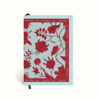 Floral Illustration, Floral Pattern, Time to Bloom, Personalised 2024 Planner, Dated Planner, Personalised Planner, 2024 Planner, 2024 Diary, Annual Diary, Planner 2024, Yearly Diary, New Year Diary, New Year Journal, Yearly Journal, Year Planners 2024, Planner 2024, The Muddy Jumpers