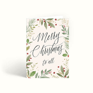 Mistletoe, Christmas Card, Typography Card, Illustrated Card, Hand lettering Card, Greeting Card, Personalised Card, Seasons Greetings