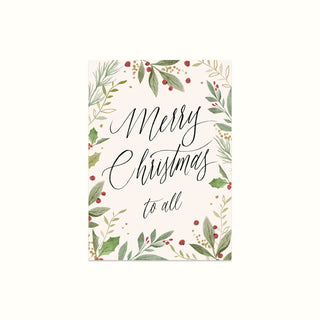 Mistletoe, Christmas Card, Typography Card, Illustrated Card, Hand lettering Card, Greeting Card, Personalised Card, Seasons Greetings