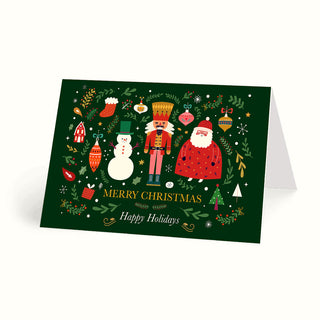 Nutcracker, Mistletoe, Christmas Card, Typography Card, Illustrated Card, Hand lettering Card, Greeting Card, Personalised Card, Seasons Greetings