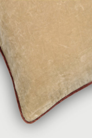 Glow Sandstone Velvet Cushion Cover