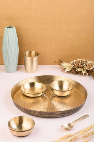 Kansa Thali Dinner Set 6Pc – A Perfect Choice for Indian Meal