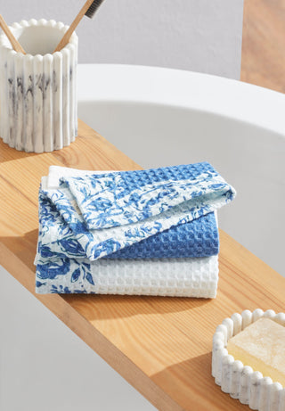 Nyssa Blue Face Towel | Set Of 2