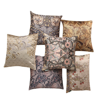 Golden Flower Modern Chic Designer Crushed Velvet Cushion Cover (Colour: Bronze Size: 16 inch x 16 inch (40cm X 40cm))