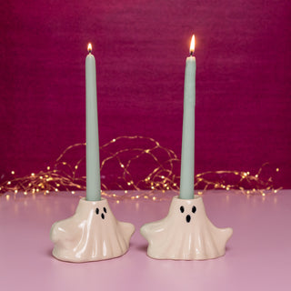 White Ghost Candle Holder