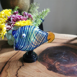 Fish Table Decor Glass- TE-2