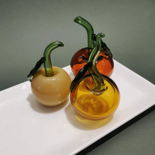 Murano Glass Style Decoration- Cherry Apples