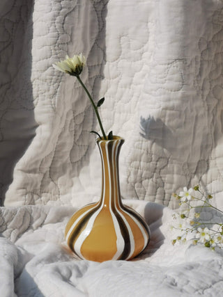 Murano Glass Style Vase- Earthy Hues