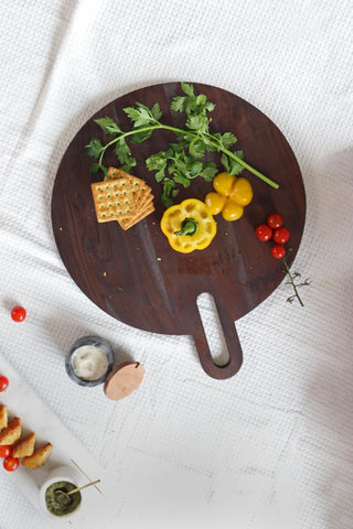 Acacia Wood Round Platter