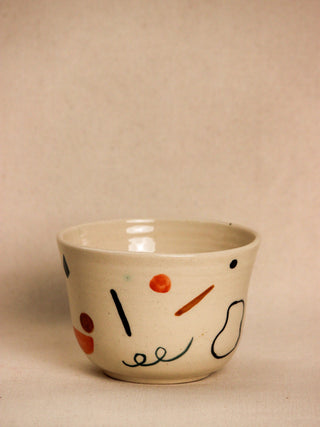 Summer Swirls Hand-painted Noodle/Ramen Bowl