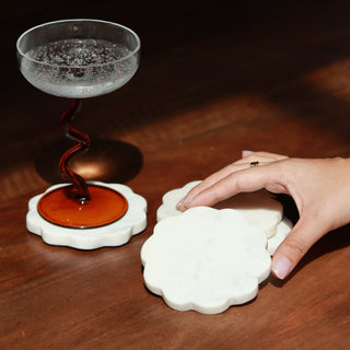 Scallop Marble Coasters