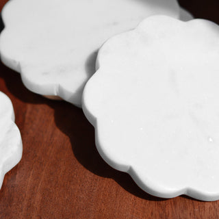 Scallop Marble Coasters