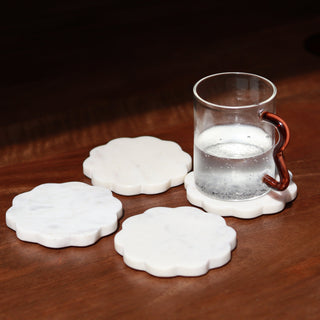 Scallop Marble Coasters