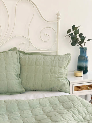 Zen Sage Quilted Bedding Set