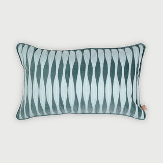 Ripple Teal Oblong Cushion Cover