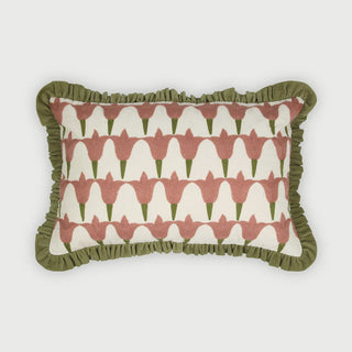 Tulip Raspberry Oblong Cushion Cover