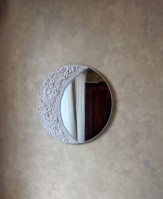 Cream Moon Mirror