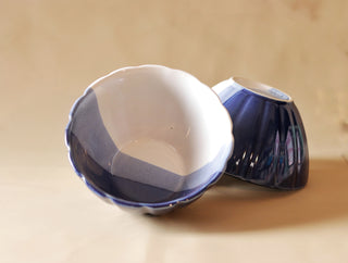 Ceramic Big Party Bowl | Blue-White
