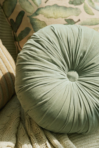 Cuddle Sage Round Cushion