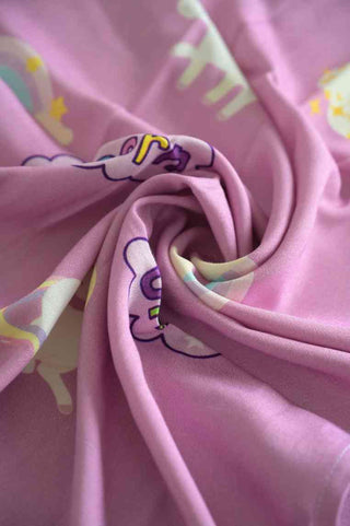 Thin Bamboo Kids Towel- Chill Unicorn 124*68cm