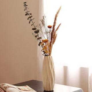 Tropical vase with mist bunch-white