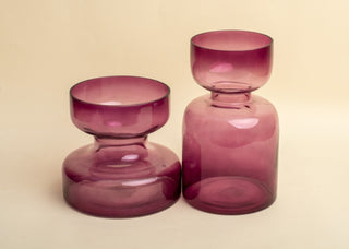 Lilac Coloured Vase Set of 2