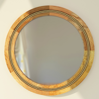 Abacus Round Mirror