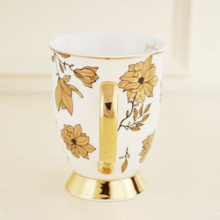 TDT Limited Edition Bespoke Le Fleur White and Gold New Bone China Mug
