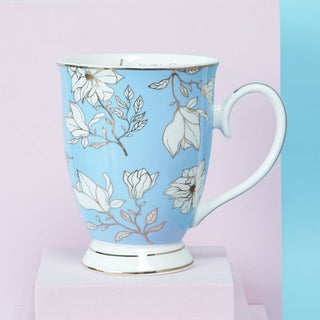 TDT Exclusive Le Fleur Pastel Blue New Bone China Mug
