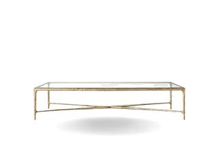 Marcus Coffee Table - Forged Brass